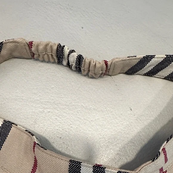 Burberry Beige Black Red Stripe Visor - Picture 3 of 5